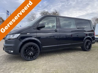 Volkswagen Transporter 2.0 TDI 150pk L2H1 30 DC 5 persoons Comfortline / vaste prijs rijklaar € 27.950 ex btw / / lease vanaf € / zwart metallic / nieuwe 20 inch velgen + banden / euro 6