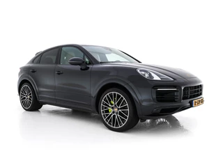 Porsche Cayenne Coupé 3.0 E-Hybrid Platinum Edition (INCL.BTW) *LUXURY-LEATHER | FULL-LED | MEMORY-PACK | BLIND-SPOT | BOSE-SOUND | HEATED-COMFORTSEATS | AIR-SUSPENSION | SPORT-EXHAUST | KEYLESS | CAMERA | DAB+ | NAVI-FULLMAP | TOWBAR | 22''AL