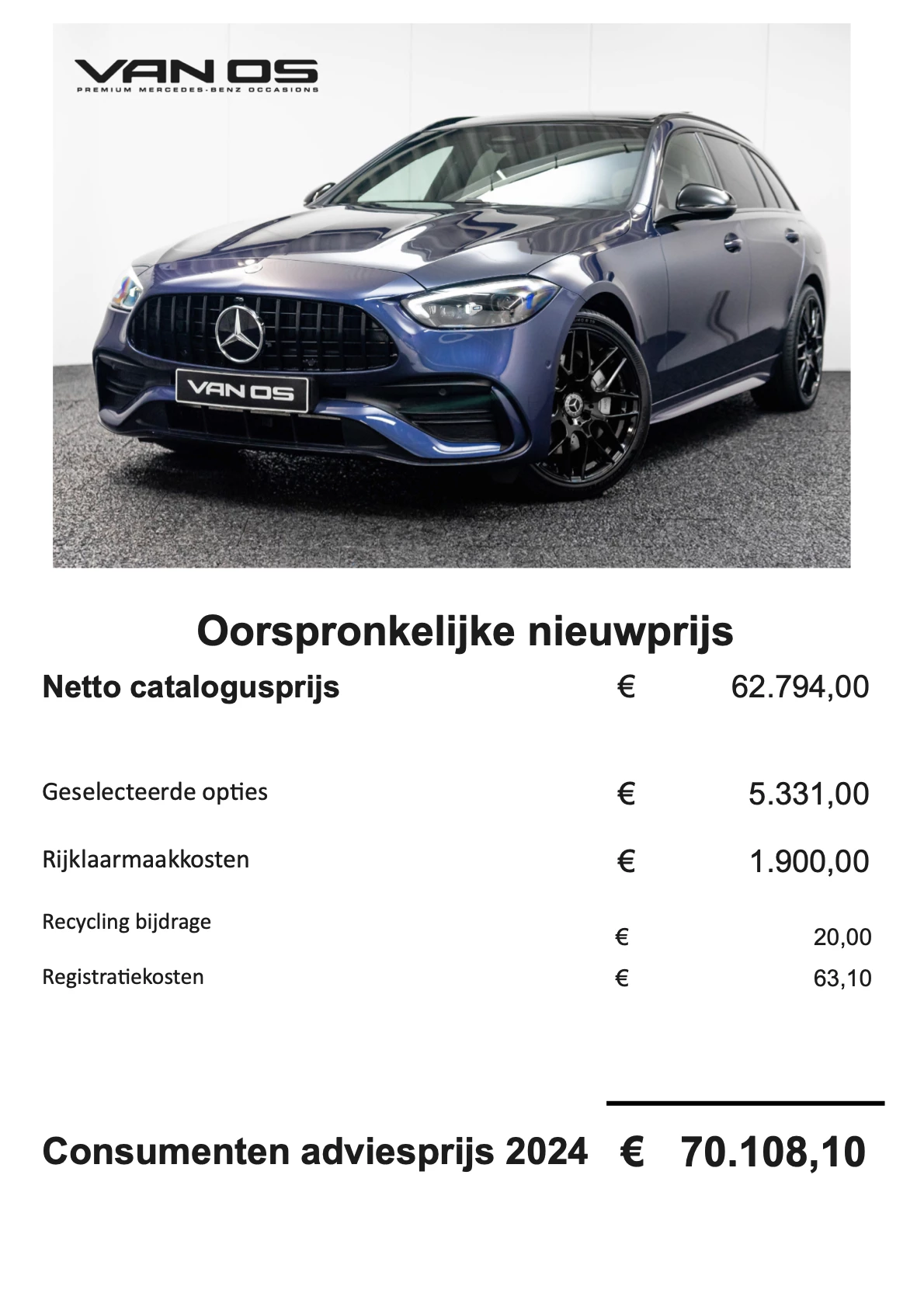 Hoofdafbeelding Mercedes-Benz C-Klasse