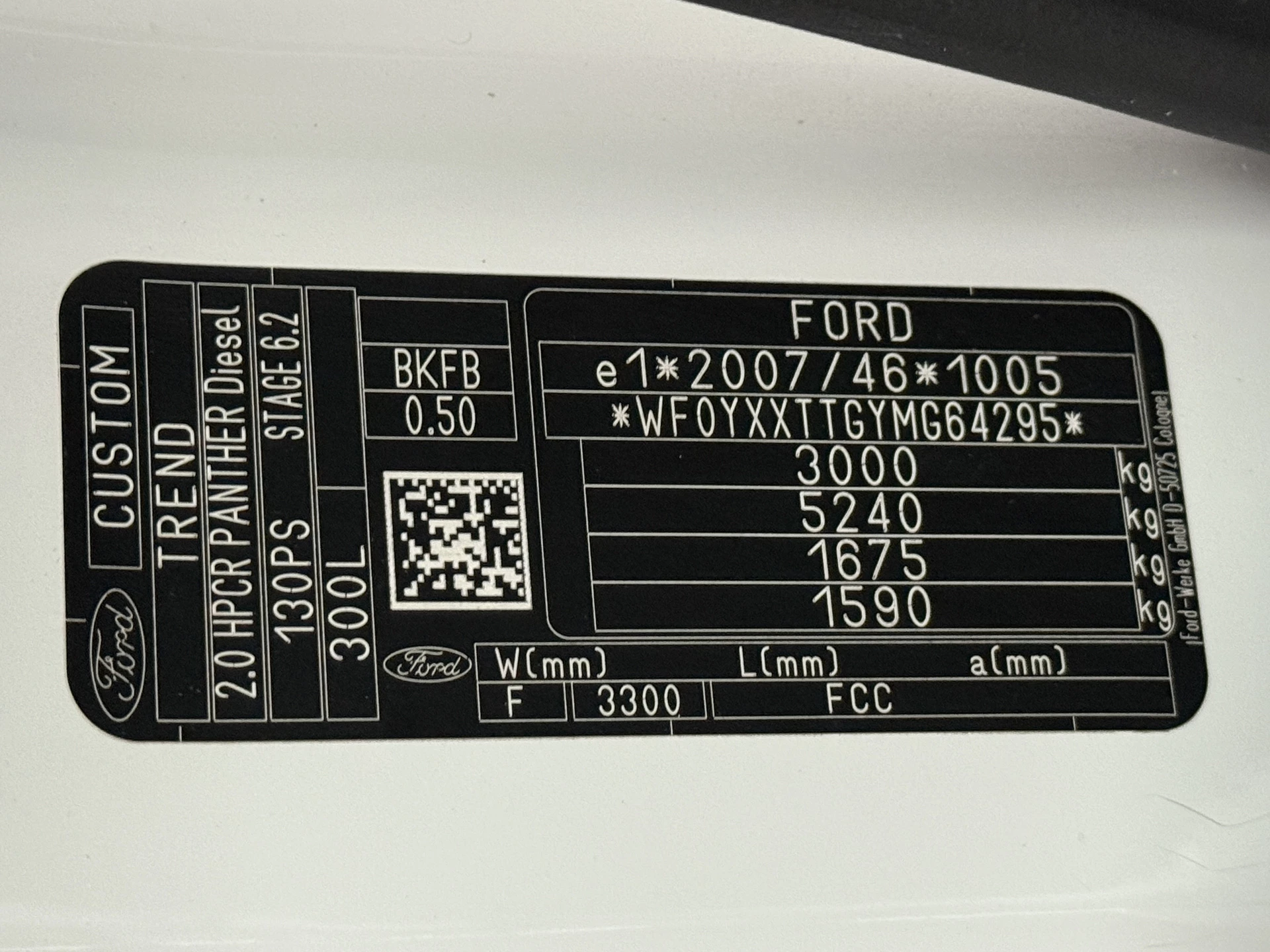Hoofdafbeelding Ford Transit Custom