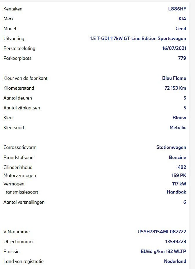 Hoofdafbeelding Kia Ceed Sportswagon