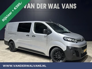 Citroën Jumpy 2.0 BlueHDI **MARGE, GEEN BTW** 123pk L3H1 XL Dubbele cabine Euro6 RIJKLAAR Airco | Apple Carplay Navigatie, Cruisecontrol, 2500kg Trekhaak, Parkeersensoren, 5-Zits, lichtmetalen velgen