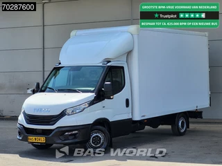 Iveco Daily 35S16 Automaat Bakwagen Achterdeuren 160PK Airco Camera Euro6 Meubelbak Koffer 21m3 Airco