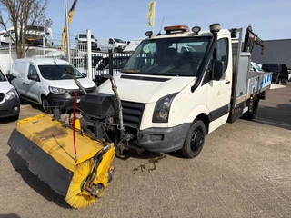 Volkswagen Crafter 2.5TDI Openlaadbak Airco Cruisecontrol HIAB 013T + Veeg Machine / Borstel