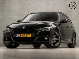 BMW 3 Serie Touring 318i M Sport Automaat (PANORAMADAK, M PAKKET, GROOT NAVI, LEDER, STOELVERWARMING, CAMERA, DIGITAL COCKPIT, SPORTSTOELEN, ZWART HEMEL, NIEUWE APK, NIEUWSTAAT)