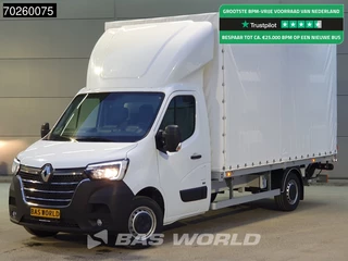 Renault Master 165PK Laadklep Schuifzeil Airco Cruise Bakwagen Meubelbak Zeilenwagen Schuifzeilen Plane 20m3 Airco Cruise control