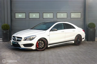 Mercedes CLA-klasse AMG 45 4MATIC|Schaalstoelen|Pano|ACC|Harman-Kardon
