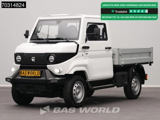 EVUM Motors aCar 4x4 Open Laadbak Pritsche 100% Elektrisch 23kWh Pickup