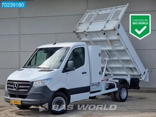 Mercedes Sprinter 514 CDI Kipper met kist 3500kg trekhaak Airco Cruise Tipper Benne Kieper Airco Trekhaak Cruise control