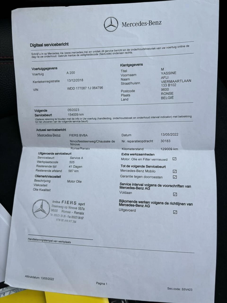 Hoofdafbeelding Mercedes-Benz A-Klasse