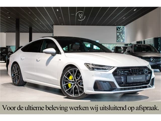 Audi A7 Sportback 55 TFSI quattro S-Line Luchtvering|21''|ACC|Keyless|Blackline|Matrix-LED|Pano|Sportuitlaat|Camera|Clima|Carplay|Sfeerverlichting
