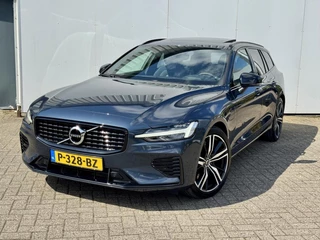Hoofdafbeelding Volvo V60 Volvo V60 2.0 T6 Recharge AWD R-Design|LongRange|ACC|Pano|el.bed.stoelen|