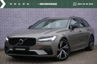 Hoofdafbeelding Volvo V90 Volvo V90 2.0 B4 R-Design | Verwarmbare stoelen-stuur-achterbank | Parkeerverwarming | Adaptieve cruise control | BLIS | Full LED verlichting | Harman Kardon audio |