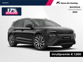 Škoda Elroq Sportline Elektromotor 150 kW / 204 PK SUV Elektri | 21'' Lichtmetalen Velgen | Trekhaak wegklapbaar | 1500,- inruilvoordeel!!