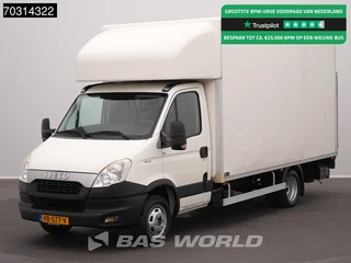 Iveco Daily 40C15 3.0L Laadklep 3,5t Trekhaak Zijdeur 150PK Dubbellucht Bakwagen Airco Cruise Lat om Lat D'Hollandia Euro6 Meubelbak Koffer Airco Trekhaak Cruise control