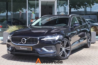 Volvo V60 T6 Inscription Twin Engine 340pk AWD | Memory | Camera | Adaptive | Trekhaak | Dodehoek | Leder | Navi | Carplay