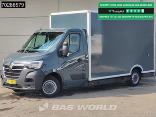 Renault Master 150PK Bakwagen Airco Cruise Luchtvering Meubelbak Plancher Verkoopwagen Foodtruck Paardenwagen 18m3 Airco Cruise control