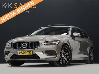 Volvo V60 2.0 T6 Recharge AWD Business Pro [SCHUIFKANTELDAK, TREKHAAK UITKLAPBAAR, STUURVERWARMING, STOELVERWARMING ACHTER, APPLE CARPLAY, ANDROID, NIEUWSTAAT]