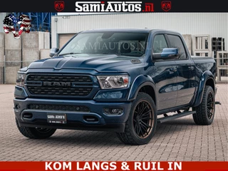 Dodge Ram Pick-Up SPORT | 5.7 V8 4x4 HEMI | PANORAMA DAK | GROOTSCHEM 12 INCH | LPG | Patriot Blue CREW CAB | DUBBELE CABINE | 5 PERSOONS | DC | VOORRAAD NR 2555 - 3325