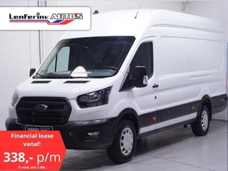 Ford Transit 2.0 TDCI 170 pk L4H3 Airco, Camera, PDC V+A Laadruimte Pakket, Lane Assist, Trekgewicht 3.500 kg, 3-Zits