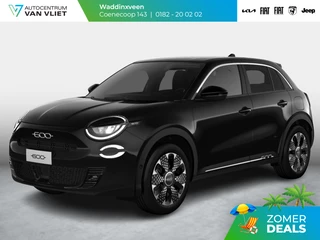 Fiat 600 1.2 Hybrid 136pk La Prima | Leder | Stoelmassage | Trekhaak | Camera| Carplay | Adapt. Cruise | Winter Pack