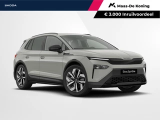Škoda Elroq Sportline Elektromotor 150 kW/204 PK SUV | Steel Grey | 20 inch Vega Velgen | Private lease v.a. €481,- p/m | €3000,- inruilpremie