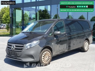 Mercedes Vito 119 Schade/Damage! Automaat L3H1 190PK Trekhaak Navi Airco Cruise Camera Parkeersensoren Euro6 L3 Long Airco Trekhaak Cruise control