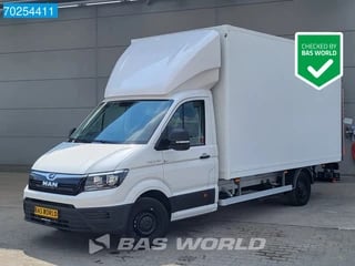 MAN TGE 3.160 Dhollandia Laadklep Zijdeur Airco Cruise Bakwagen Meubelbak Koffer Gesloten laadbak 21m3 Airco Cruise control