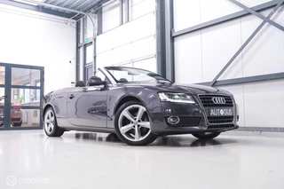 Audi A5 Cabriolet 1.8 TFSI Pro Line S | NAP NL auto | Amethist Grey | Leder | youngtimer | LED | Zeer mooi |
