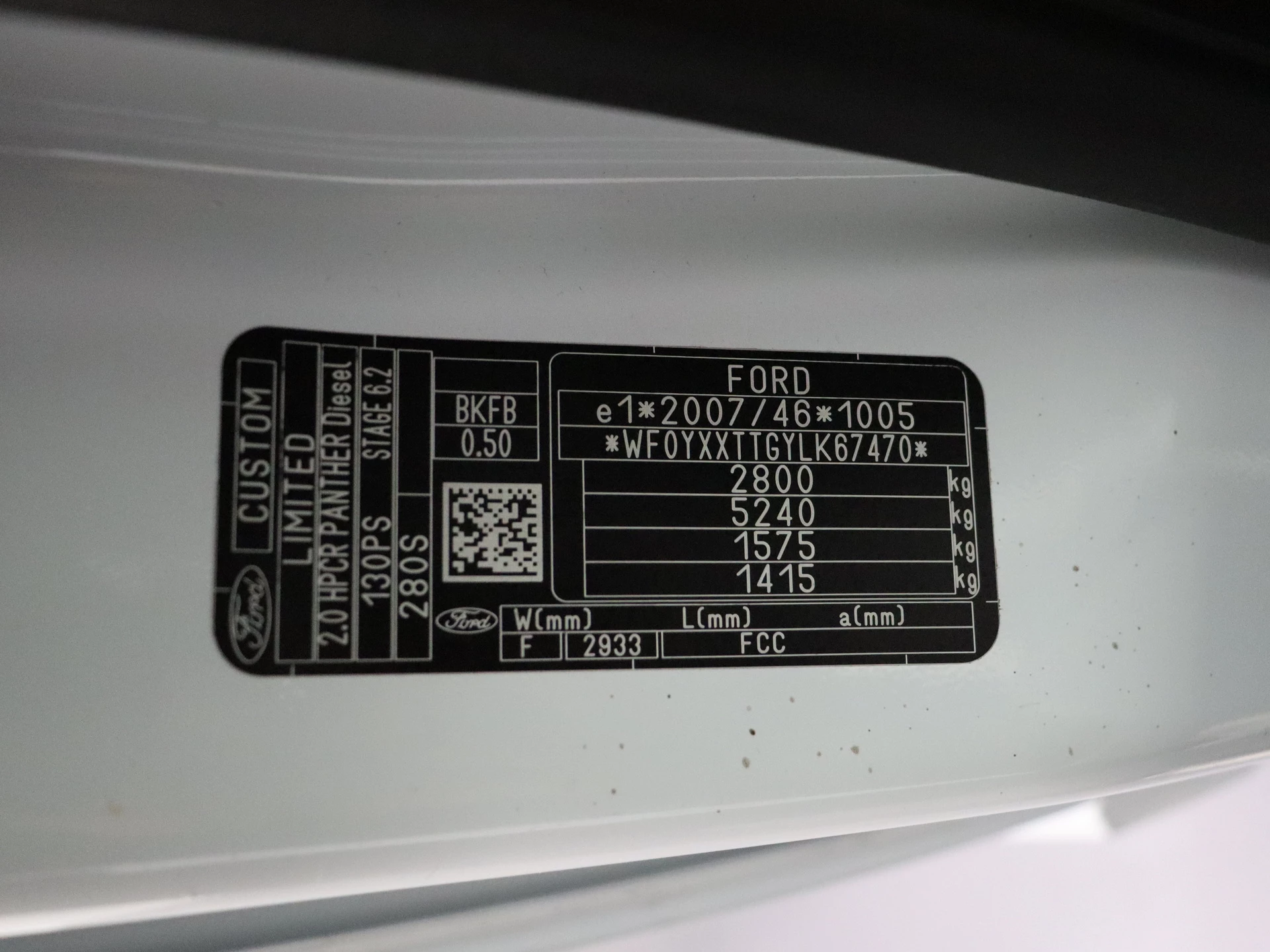 Hoofdafbeelding Ford Transit Custom