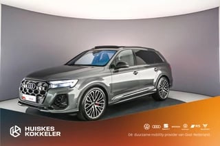 Hoofdafbeelding Audi SQ7 Audi SQ7 507pk 7p | Adv Onderstel | B&O | Pano | Head Up | Laser | Massage | 22 inch | 3de zitrij | Standkachel | Carbon | Sportdiff | Leder | Trekhaak |