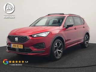 SEAT Tarraco 1.4 TSI e-Hybrid FR Plug In Hybrid 245pk PHEV | Trekhaak Af Fabriek | Panodak | Adaptive Cruise | 360 Camera | Alcantara Sportstoelen Memory & Verwarmd | Sfeerverlichting | Stuur Verwarmd | Apple Carplay | Keyless | Blis | D