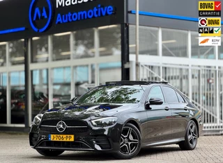 Hoofdafbeelding Mercedes-Benz E-Klasse Mercedes-Benz E-klasse AMG Pano Burmester Drive Pilot Memory Sfeerverlichting Dodehoeksensor Adaptive cruise Dealerondehrouden