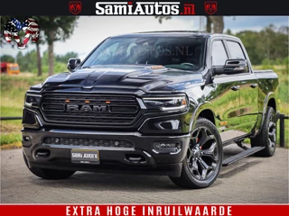 Dodge Ram 1500 LIMITED | 5.7 V8 HEMI | HUD | BOM VOL | LUCHTVERING | PANORAMA | ADAPTIVE CRUISE | 360 CAM | 3500KG | LEDER | DUBBELE CABINE | BPM VRIJ | LANE ASSIST | APPLE CARPLAY