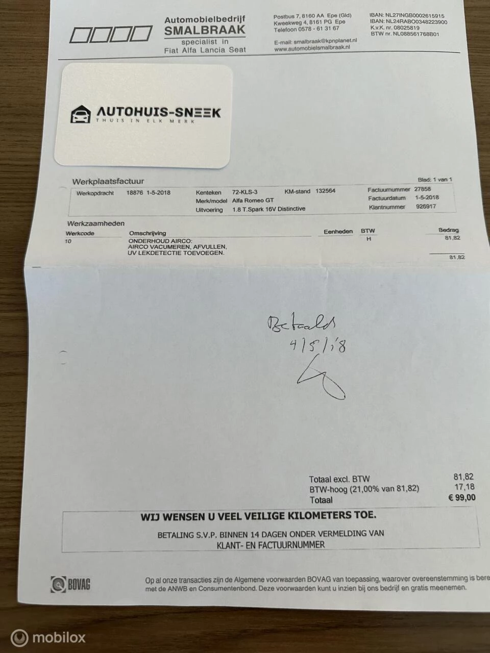 Hoofdafbeelding Alfa Romeo GT