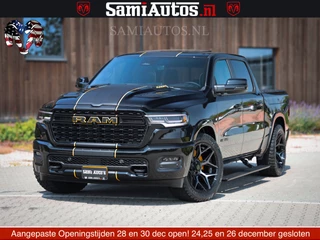 Dodge Ram 1500 Limited Night H.O 540HP 706Nm | Massage + Full Option | De Meest Luxe en Volle Pick-Up in zijn Klasse | Comfortabele Dubbele Cabine met Royale 5 Zitplaatsen | BPM vrij | Nu Leverbaar uit Voorraad | Voorraad Nr 2353 - 5412