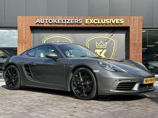 Porsche 718 Cayman 2.0 Sportchrono Adapt. Cruise BOSE Stuurverw. CarPlay Keyless LED 20”LM Agaatgrijs