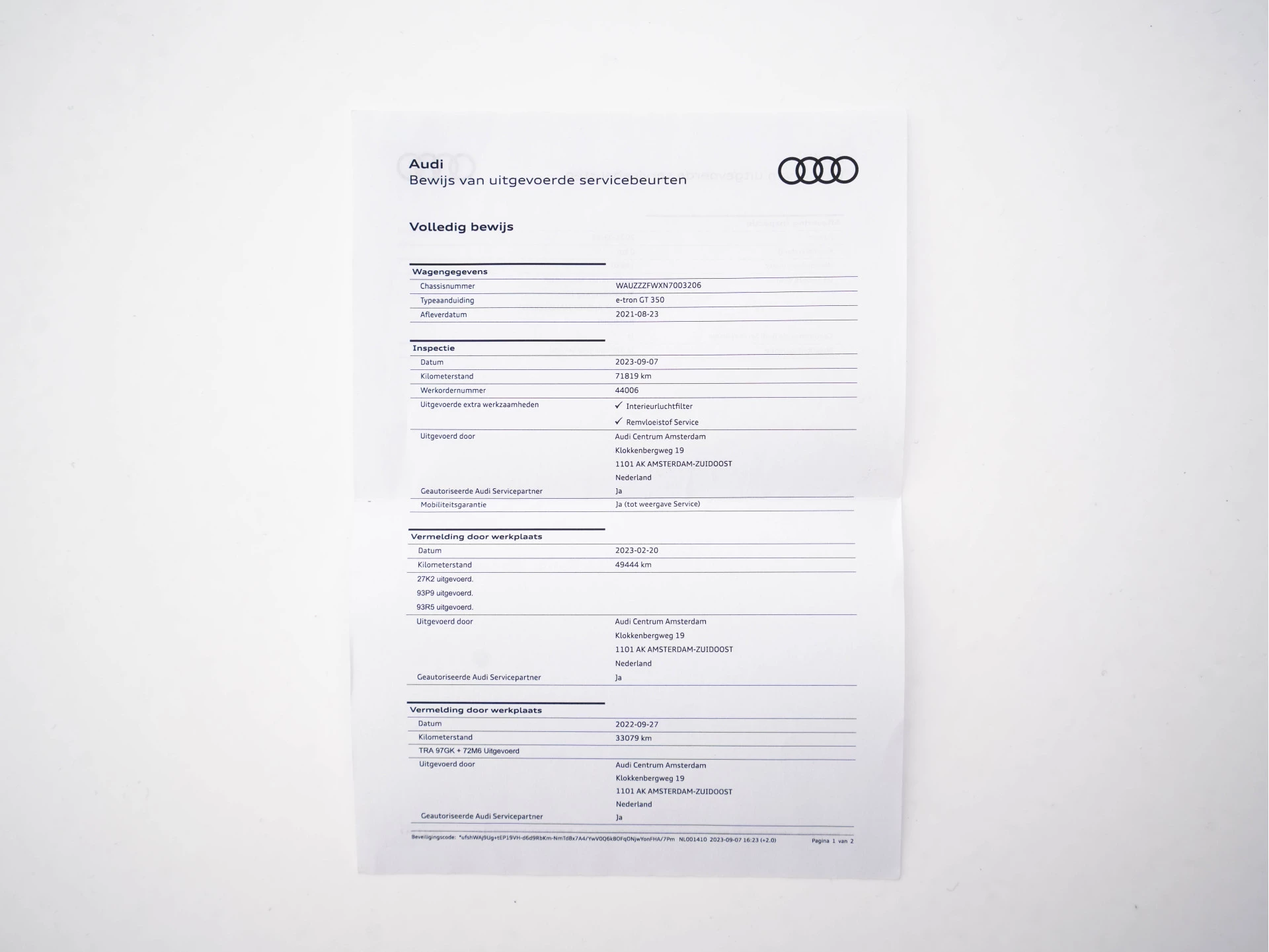 Hoofdafbeelding Audi e-tron GT