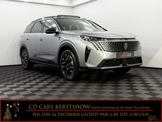 Peugeot 5008 1.2 Hybrid 145 GT 7P Pano, Camera, Half leder, Winterpakket, Keyless start, Elektrische achterklep, Cruise control adaptief, 2 jaar garantie