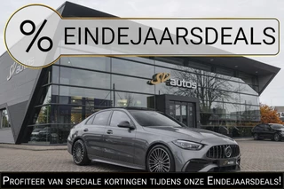 Hoofdafbeelding Mercedes-Benz C-Klasse Mercedes-Benz C-klasse C300 AMG 258pk Panoramadak Burmester 3d Digital light Distronic+ Stuurassistent 360 camera 19" LMV