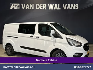 Ford Transit Custom 2.0 TDCI 131pk Automaat L2H1 Dubbele Cabine Euro6 Airco | 5-zits | Camera | Navigatie LED, Cruiscontrol, Stoelverwarming, Verwarmde Voorruit, Parkeersensoren