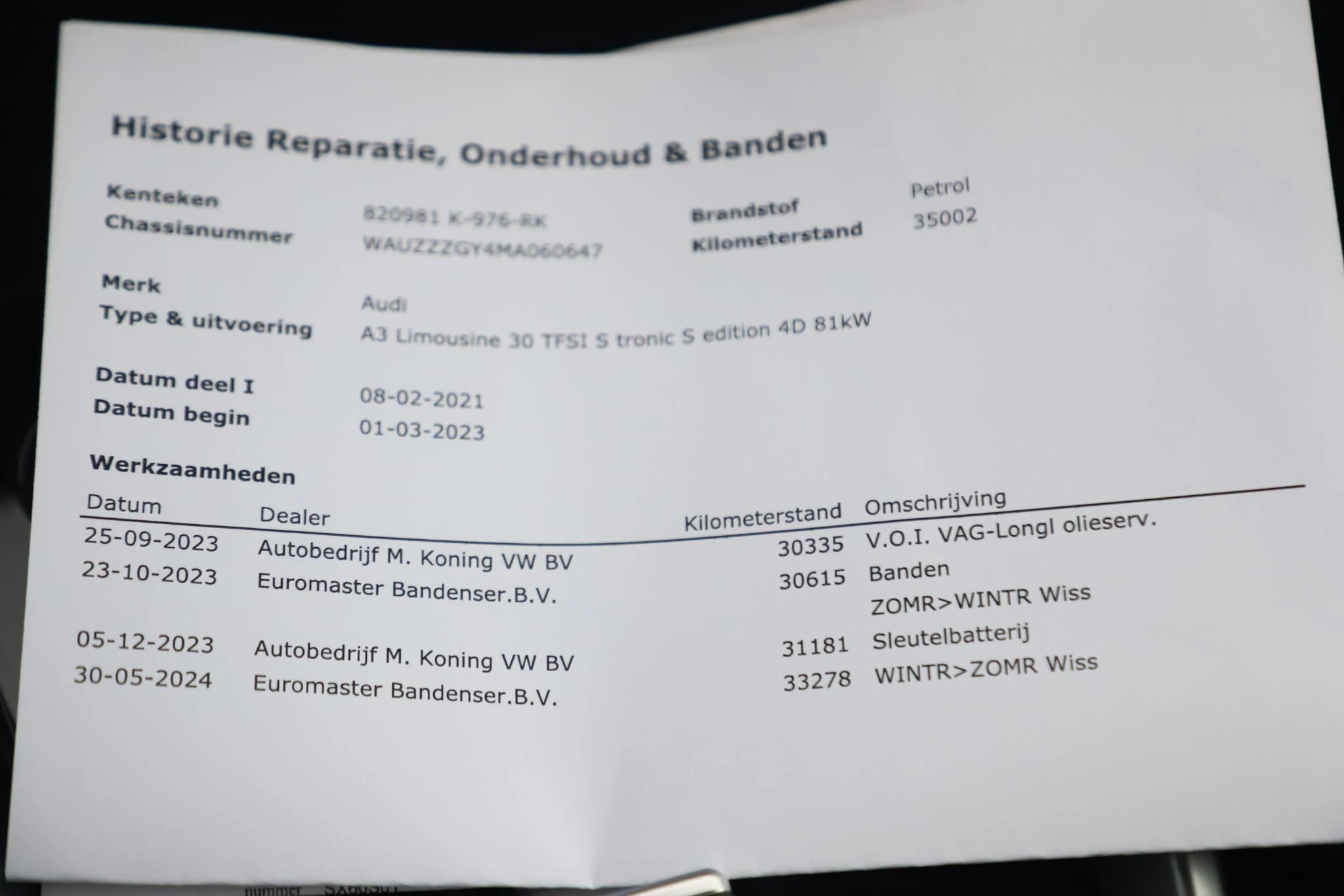 Hoofdafbeelding Audi A3