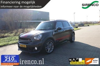 Mini Countryman 1.6 Cooper S ALL4 Chili JCW john cooper works leder panodak stoelverwarming climate&cruise control navigatie bluetooth uitstraling!