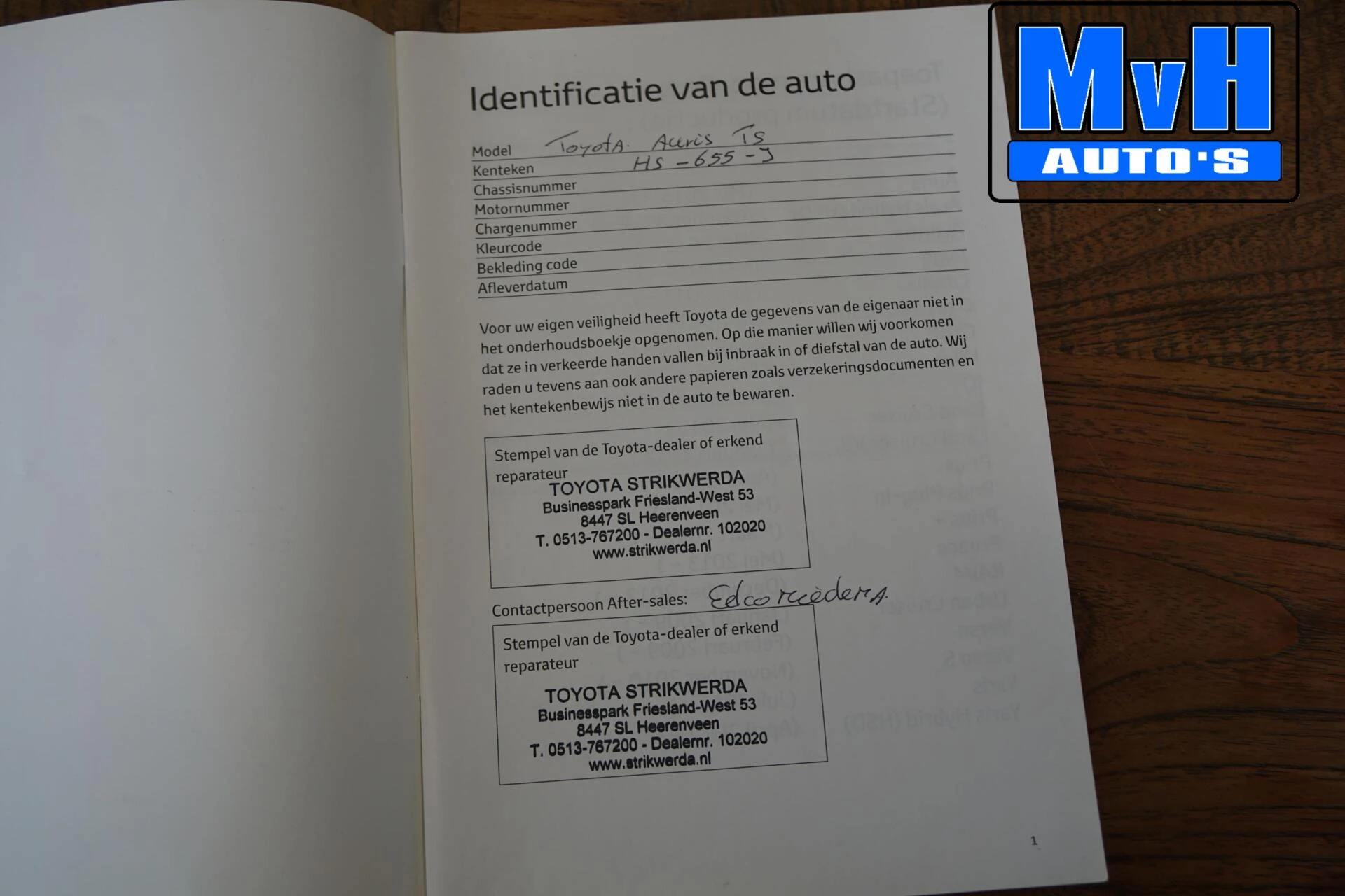 Hoofdafbeelding Toyota Auris