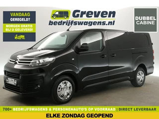 Citroën Jumpy 2.0 BlueHDI L3H1 Dubbele Cabine 6 Persoons 2xSchuifdeur Airco 360Camera Cruise Carplay PDC Navi Elektrpakket