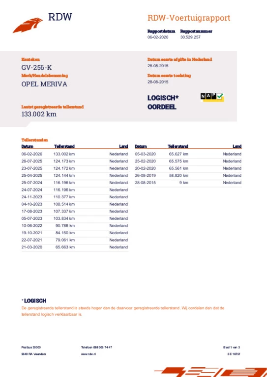 Hoofdafbeelding Opel Meriva