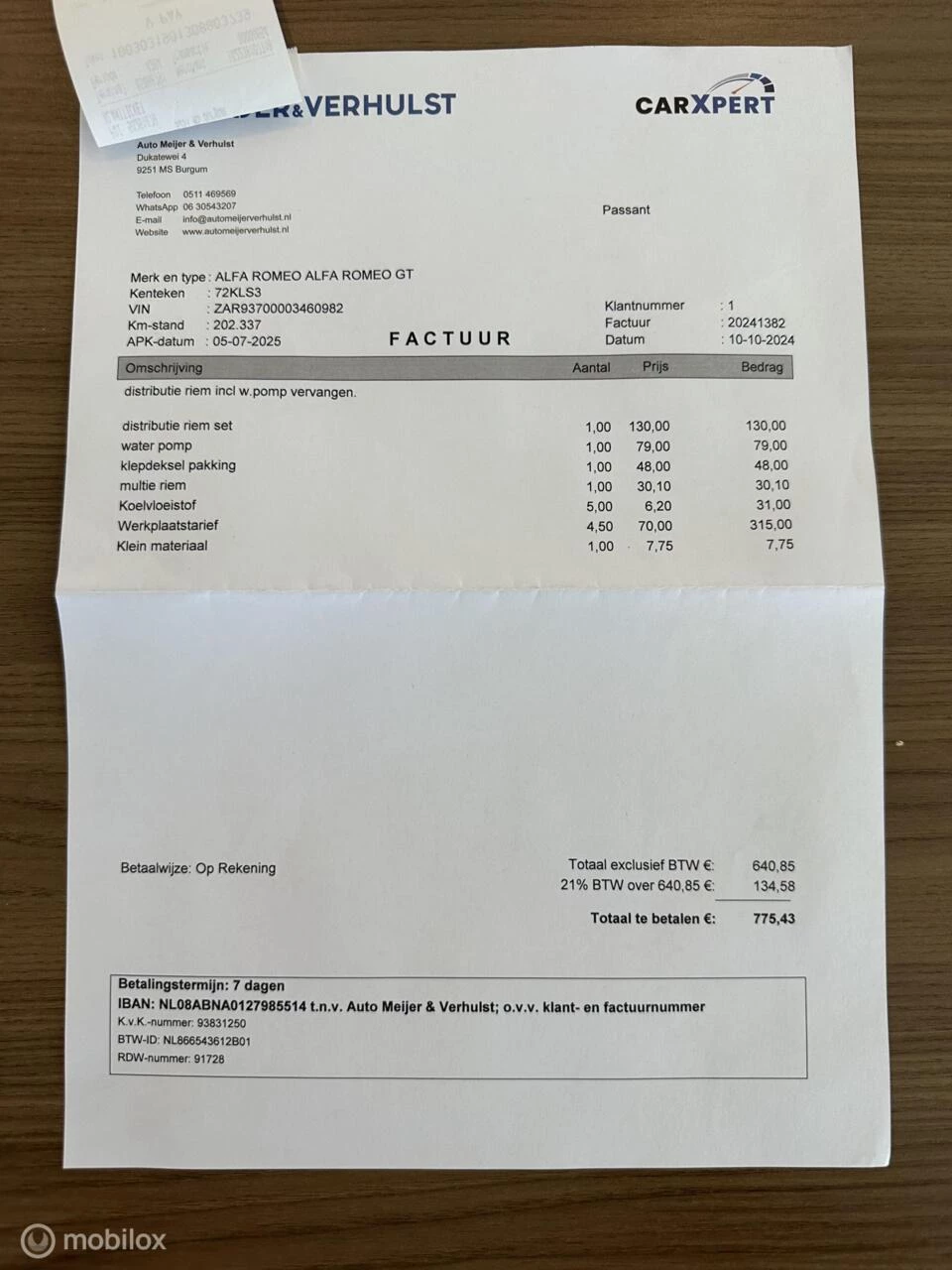 Hoofdafbeelding Alfa Romeo GT