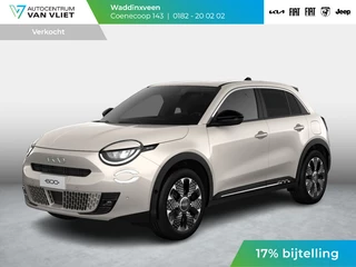 Fiat 600e La Prima 54 kWh | 17% Bijtelling | Carplay | Elek. Stoel | Stoelverwarming | Keyless | LED | Clima