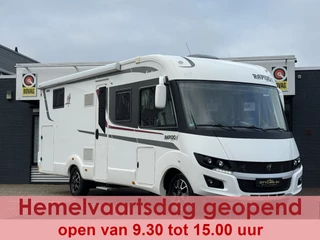 Fiat Ducato Rapido 896 F 160 PK face to face slechts 12.000 dkm Queensbed+hefbed luifel 2x tv camera grote garage dakairco Truma hordeur