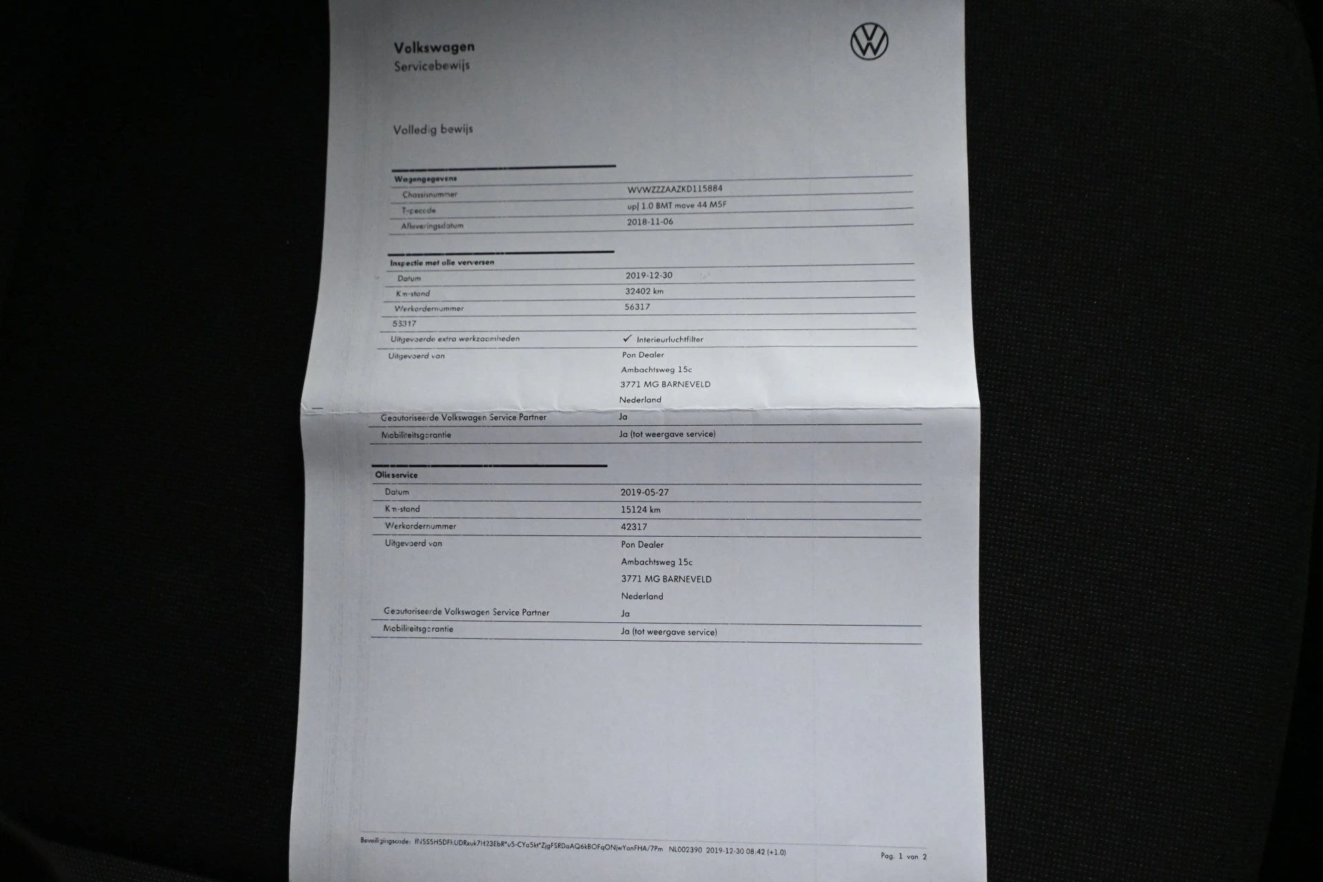 Hoofdafbeelding Volkswagen up!